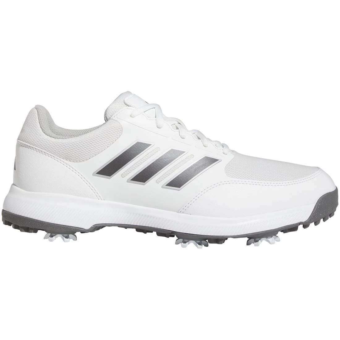 Adidas Tech Response 3.0 Golf Shoes White/Dark Silver/Silver
