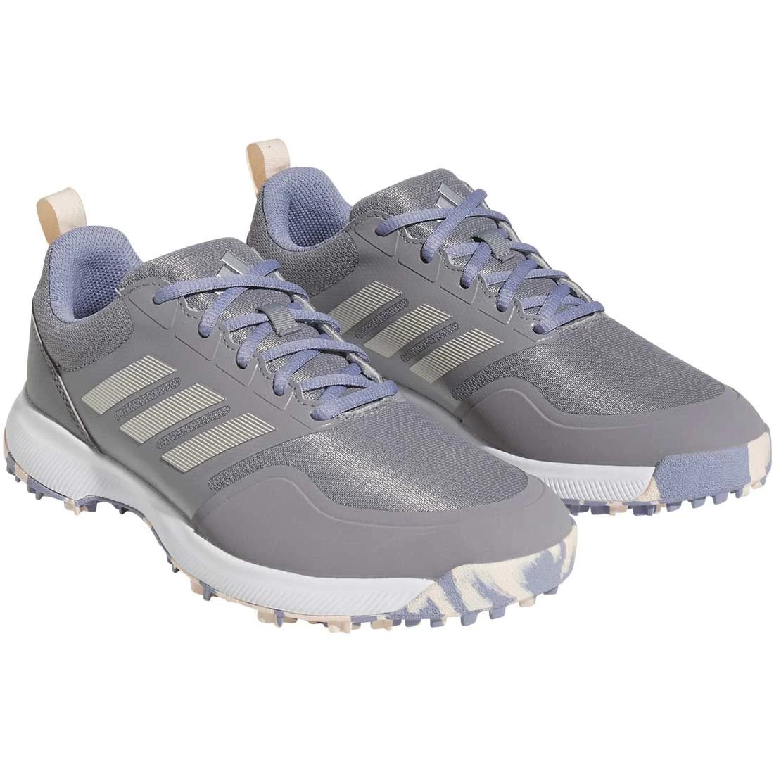Adidas Women's Tech Response 3.0 SL Golf Shoes Grey Three/Silver/Silver Violet - Image 3