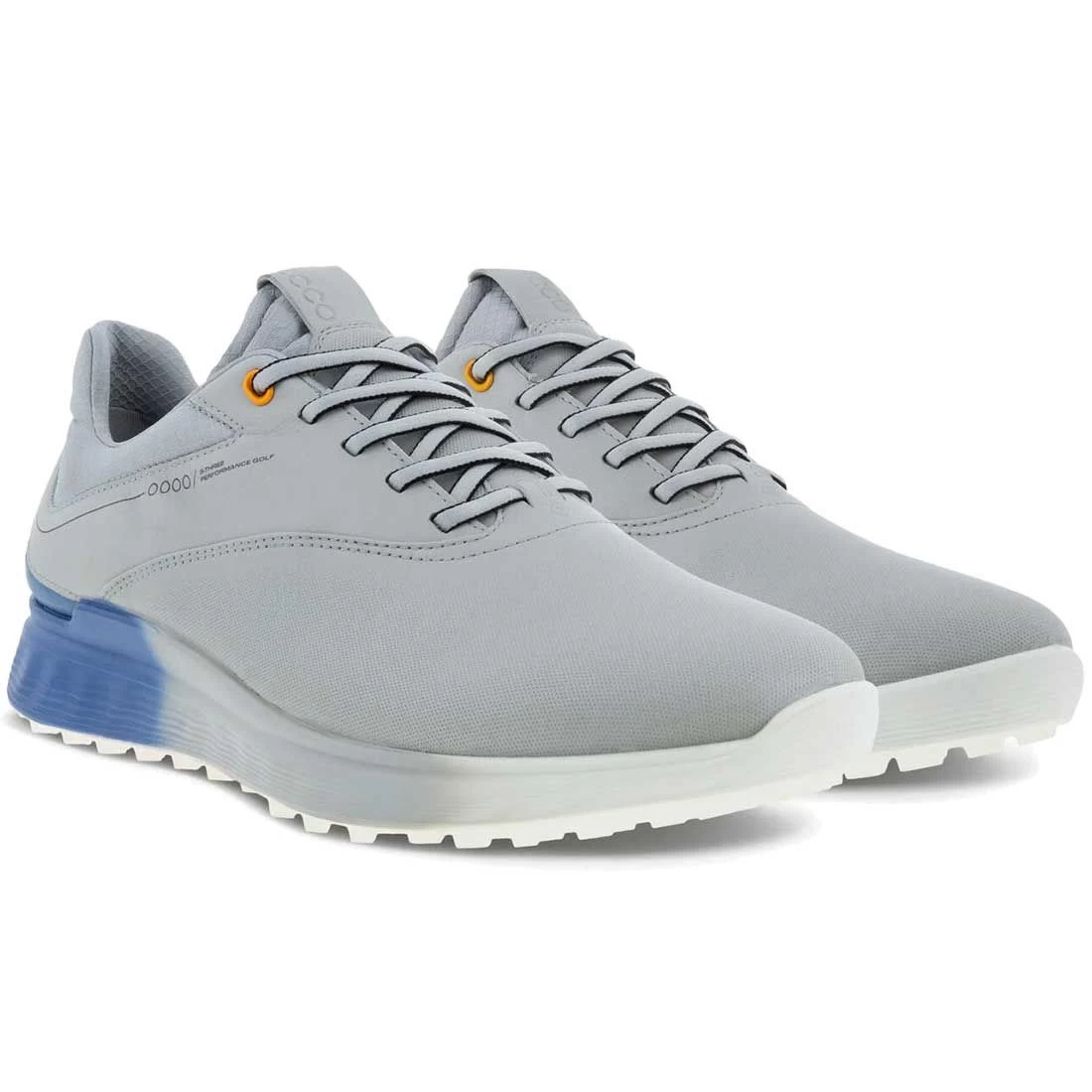 Ecco S-Three Golf Shoes Concrete/Retro Blue - Image 4