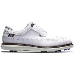 FootJoy Traditions Wing Tip Golf Shoes White/Navy/Grey