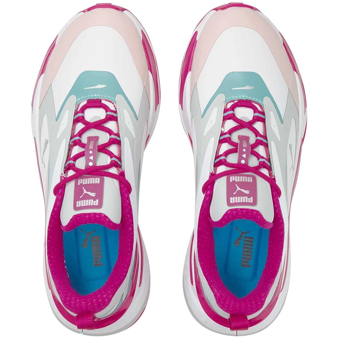 Puma Women's GS-Fast Golf Shoes White/Chalk Pink/Porcelain - Image 4