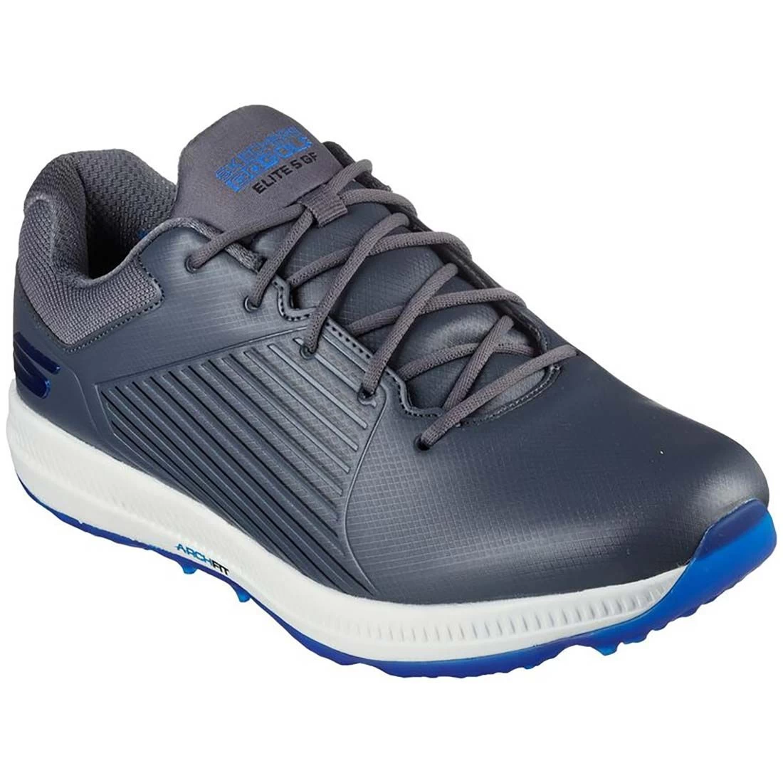 Skechers GO GOLF Elite 5 GF Golf Shoes Grey/Blue - Image 3