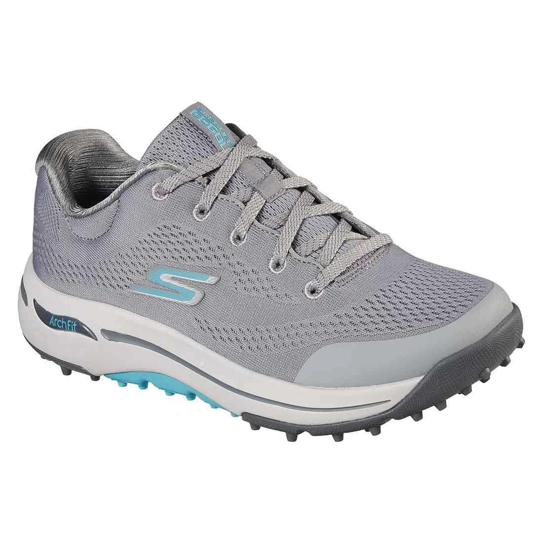 Skechers Women's GO GOLF Arch Fit Balance Golf Shoes Grey/Blue - Image 3